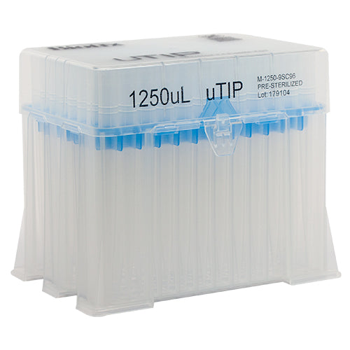 Biotix 100-1250 µL Racked, Sterilized 960-pk (10 x 96 rack)