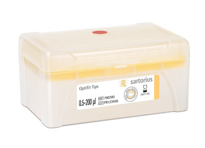 Sartorius 0.5 - 200µL Optifit Racked Pipette Tips ([10 x 96] 960 Tips)