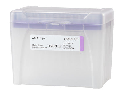 Sartorius 50 - 1,200µL Optifit Pre-Sterilized Racked Pipette Tips ([10 x 96] 960 Tips)