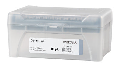 Sartorius 0.1 - 10µL Optifit Pre-Sterilized Pipette Tips (Single Tray [10x96] 960 tips)